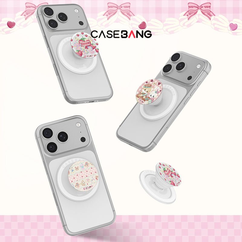 Dessert Magic Series MagSafe Airbag Grip Stand - CaseBangMagSafe Airbag Grip StandCaseBangStrawberry Party